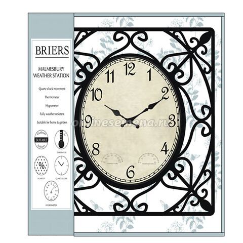 Часы уличные в кованой раме Malmesвury (Briers/b6129)