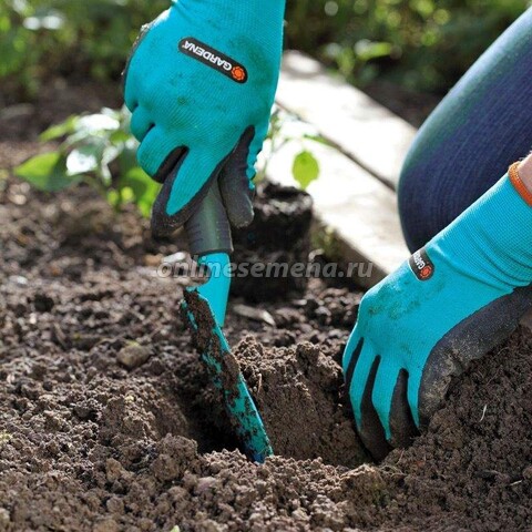 Перчатки садовые для работы с почвой, размер М(8)
