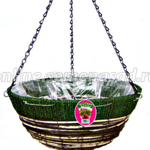 Корзина (30900) подвесная плетеная, диаметр 35 см